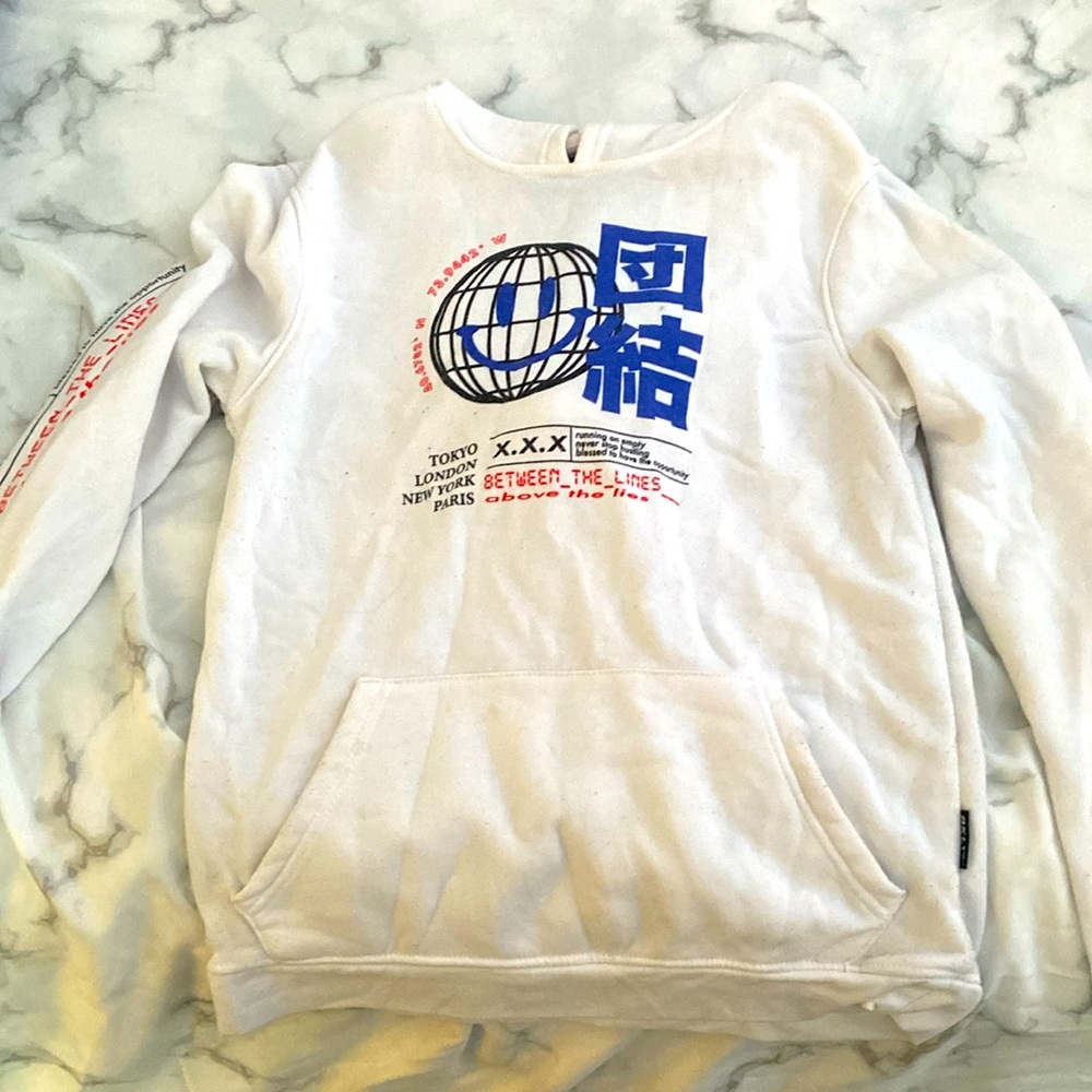 Graphic skater hoodie